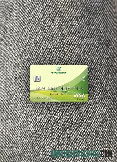 Vietnã Vietcombank Visa Electron Cartão Photolook Front modelo